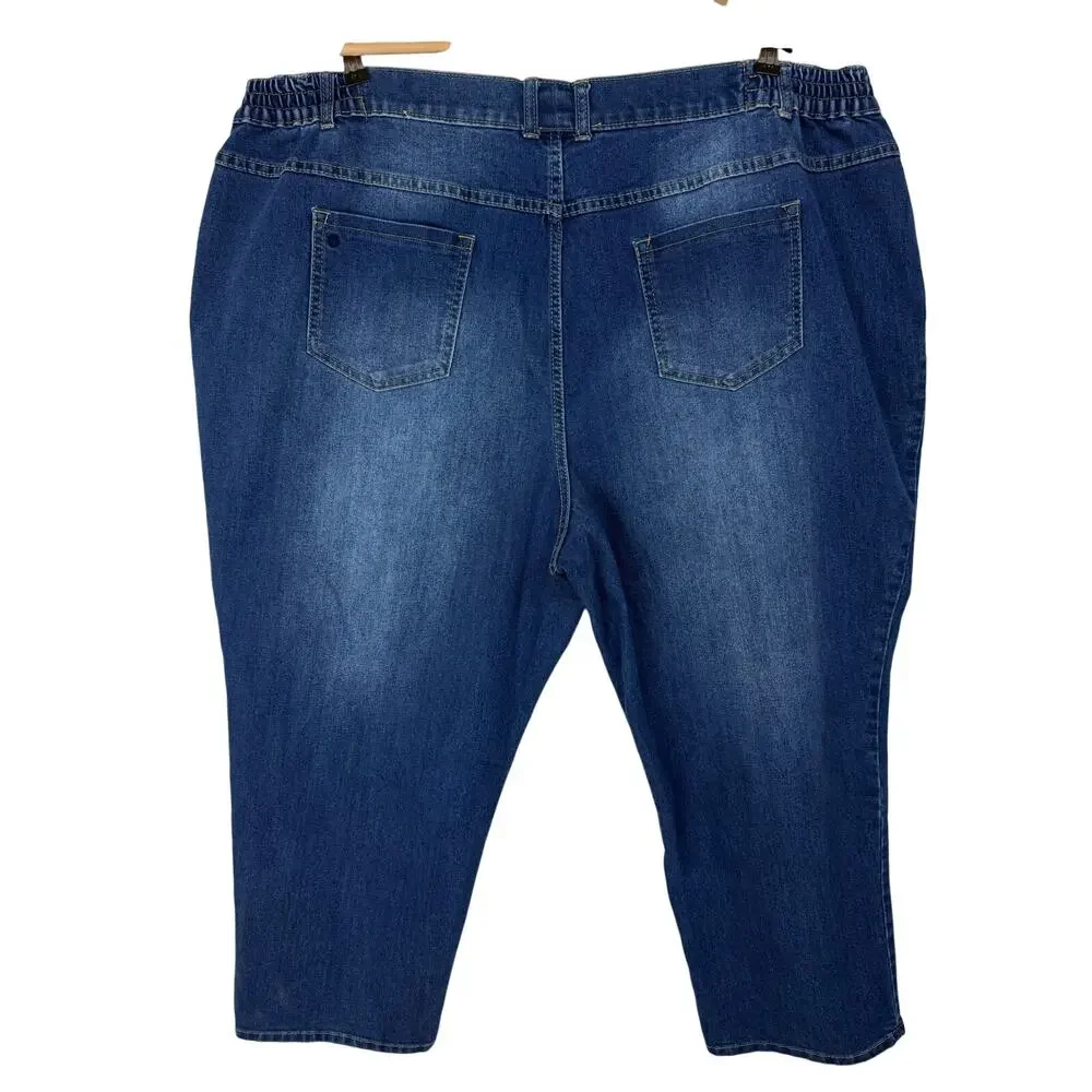 Catherines Right Fit Jeans Plus Sz 20WP Moderately‎ Curvy Cropped